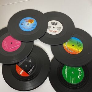 Vinyl Record Coaster Set
